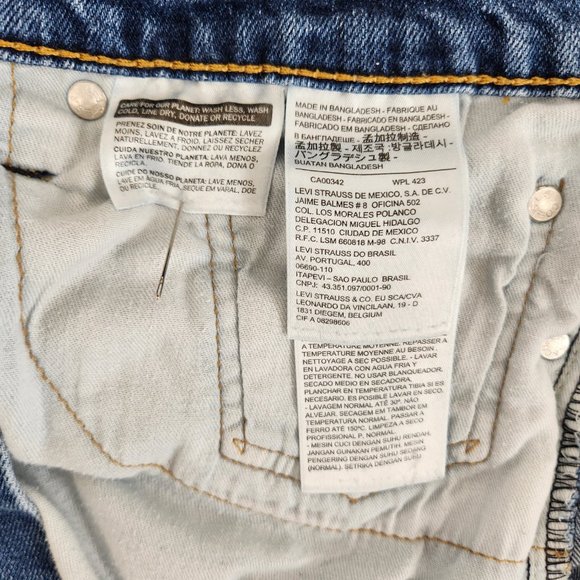 LEVI'S 513 VINTAGE Unisex Western Slim Straight Stretch Jeans W38 L30 Exc. Cond. - Picture 11 of 16